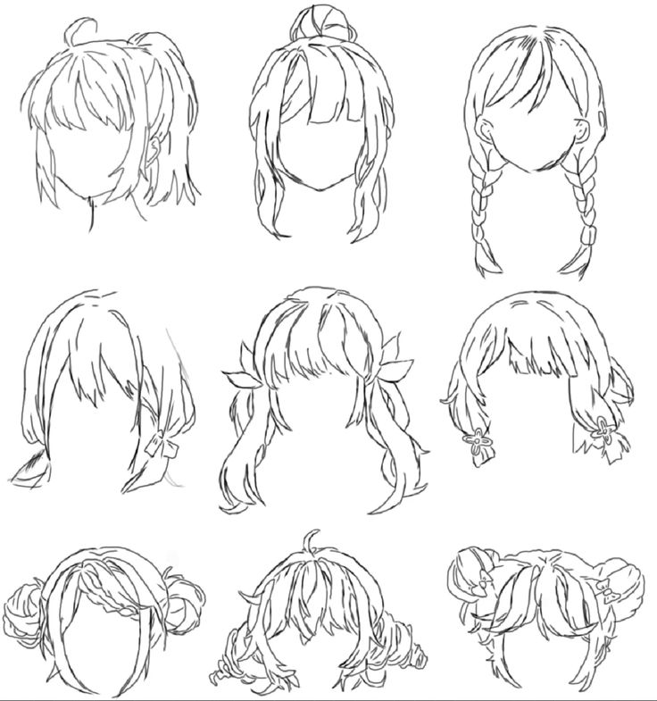 Vẽ Tóc Anime Nữ Bay Bổng Mềm Mại Chuẩn Nhật Bản