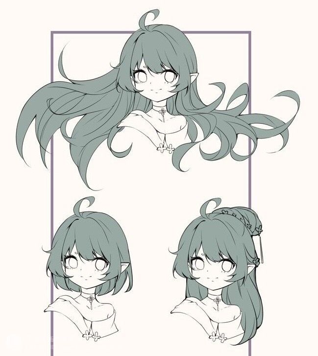 Vẽ Tóc Anime Nữ Bay Bổng Mềm Mại Chuẩn Nhật Bản 2