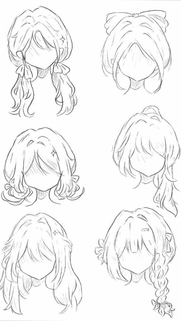 Vẽ Tóc Anime Nữ Bay Bổng Mềm Mại Chuẩn Nhật Bản 7