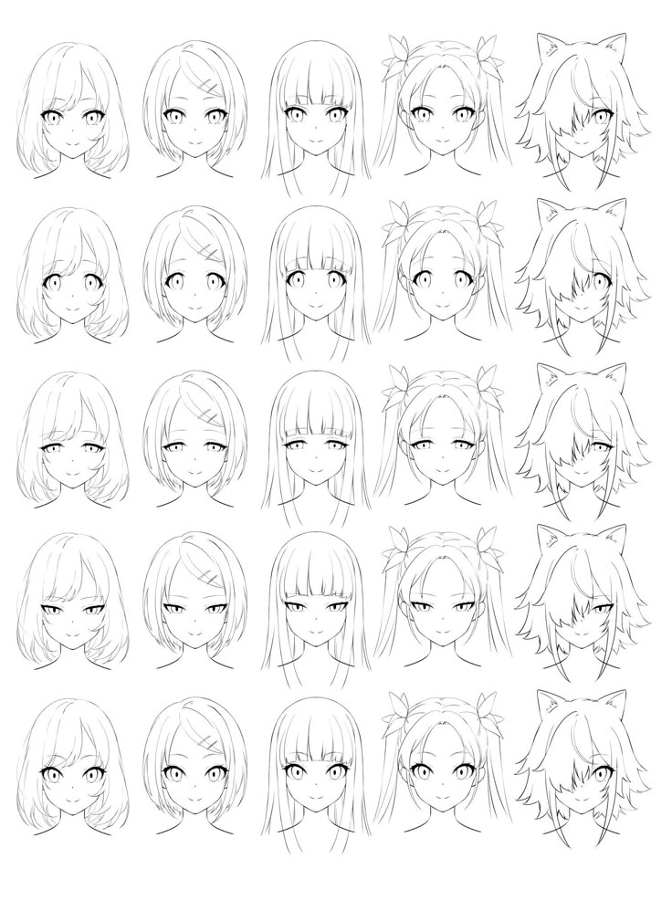 Vẽ Tóc Anime Nữ Bay Bổng Mềm Mại Chuẩn Nhật Bản 9